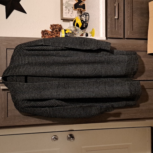 1 XL left 😊New Black Plaid Knitted Long Open Front Cardigan💔clearance price - Picture 13 of 16